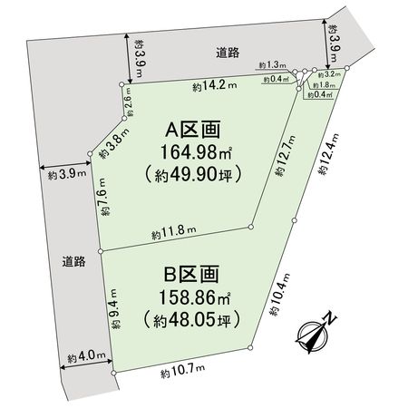 藤が丘2丁目土地 A区画 区画図