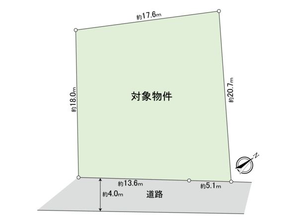 緑区西八朔町 土地 区画図 区画図