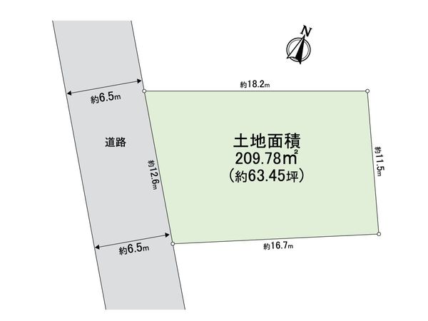 荏田西2丁目 土地 区画図 区画図