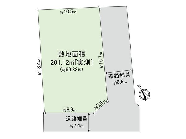 荏田西3丁目土地 区画図