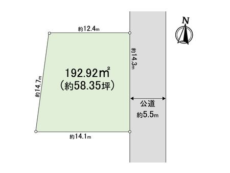 桂台2丁目 土地 区画図