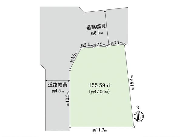 青葉区奈良町 土地 区画図
