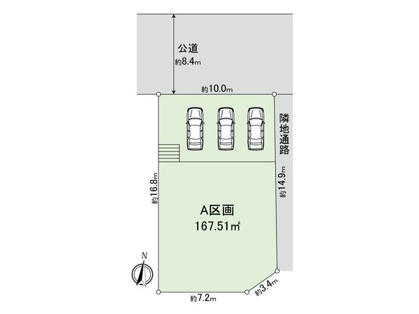 青葉区桜台土地 A区画 区画図 青葉区桜台土地 A区画 区画図