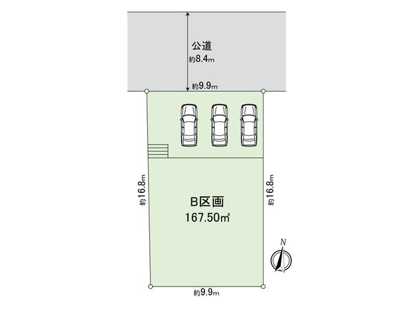 青葉区桜台土地 B区画 区画図 青葉区桜台土地 B区画 区画図