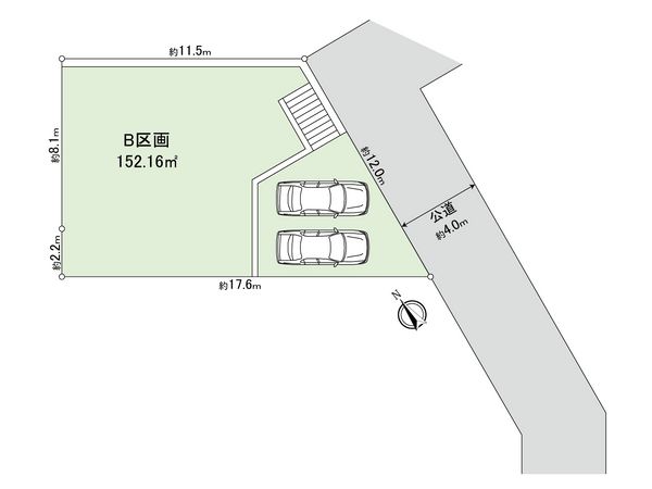 藤が丘2丁目土地 B区画 区画図 藤が丘2丁目土地 B区画 区画図