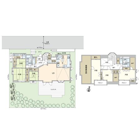 松風台 戸建 間取図(平面図) 間取図(平面図)