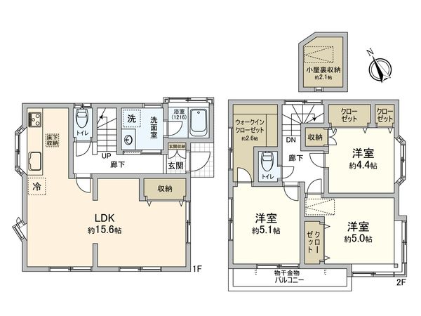 青葉区みたけ台 新築戸建 間取図(平面図) 間取図(平面図)
