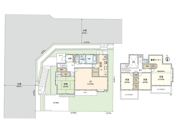 すみよし台 戸建 間取図(平面図) すみよし台 戸建 間取図(平面図)