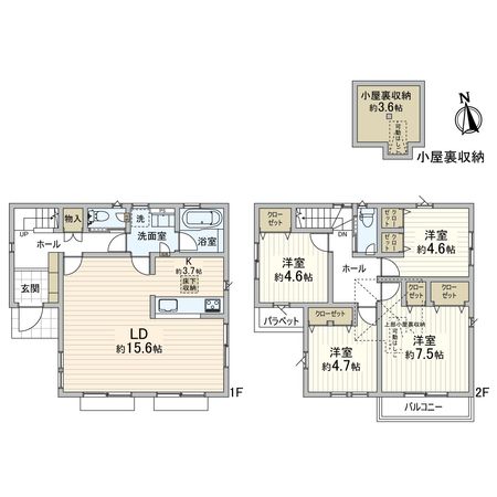 青葉台1丁目 戸建 間取図(平面図) 青葉台1丁目 戸建 間取図(平面図)