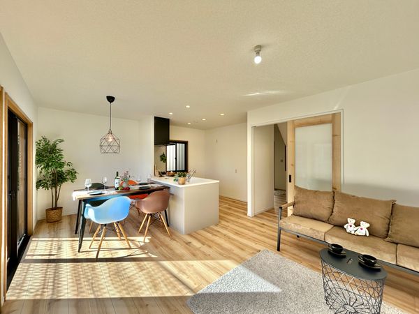 藤が丘1丁目 パナソニックホームズ旧施工の注文住宅 リビング