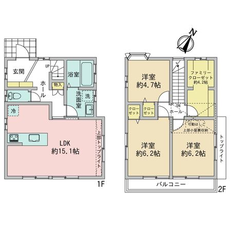 藤が丘1丁目 戸建 間取図(平面図) 間取図(平面図)