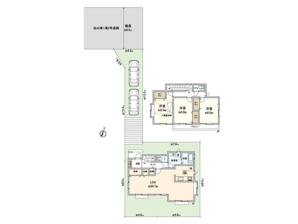 松風台 戸建 間取図(平面図) 間取図(平面図)