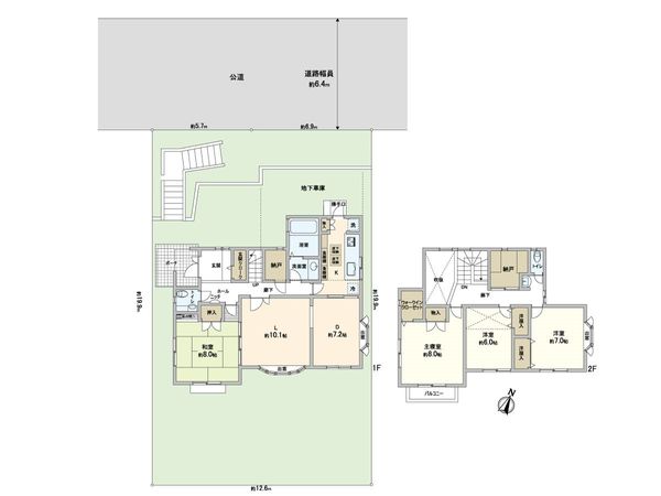 鴨志田町 戸建 間取図(平面図)