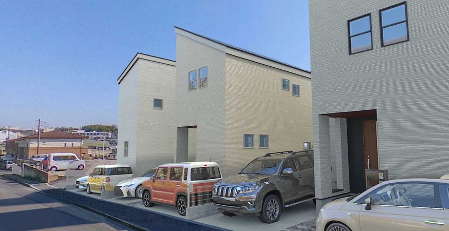 鴨志田町 新築3号棟 外観パース図 鴨志田町 新築3号棟 外観パース図