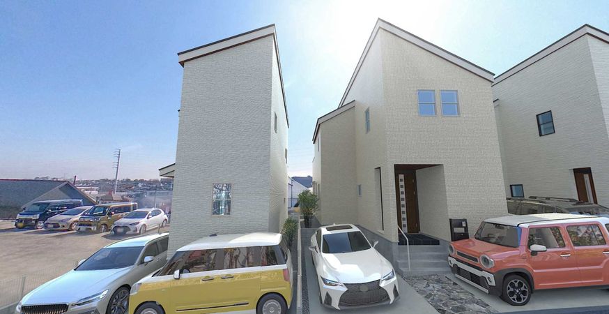 鴨志田町 新築4号棟 外観パース図 鴨志田町 新築4号棟 外観パース図