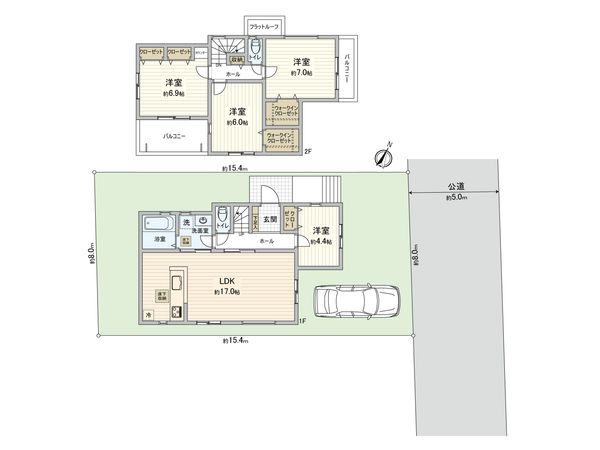 桜台 新築戸建1号棟 間取図(平面図) 桜台 新築戸建1号棟 間取図(平面図)