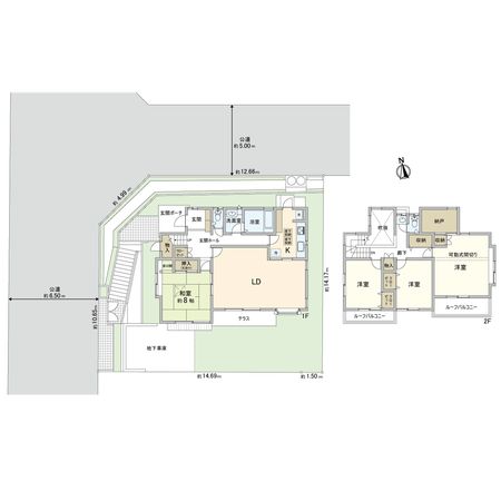 すみよし台 戸建 間取図(平面図)
