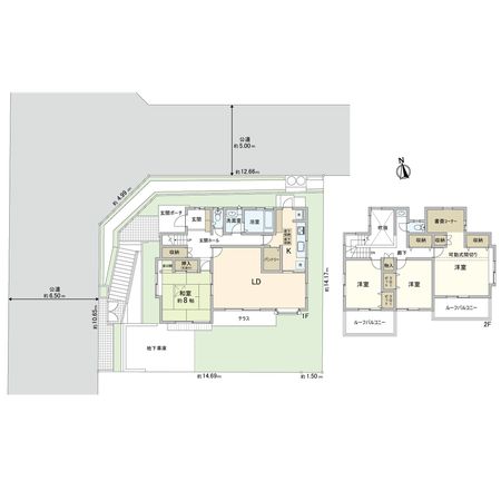 すみよし台 戸建 間取図(平面図) すみよし台 戸建 間取図(平面図)