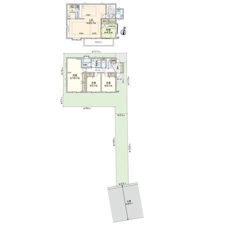 桜台 戸建 間取図(平面図) 桜台 戸建 間取図(平面図)