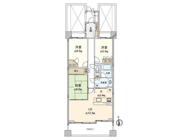 藤和シティホームズ藤が丘ウィステリア 間取図(平面図)