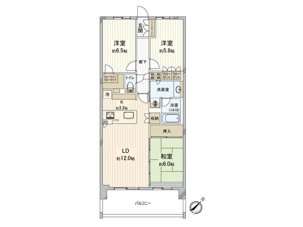リステージ藤が丘オーバードレジデンス 間取図(平面図) 間取図(平面図)