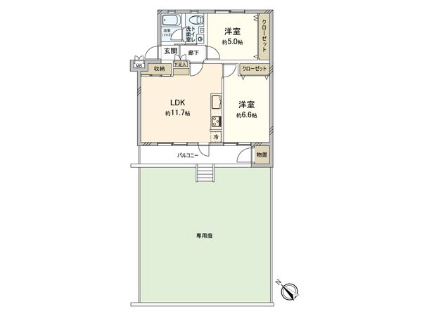 藤が丘スカイマンション 間取図(平面図) 間取図(平面図)