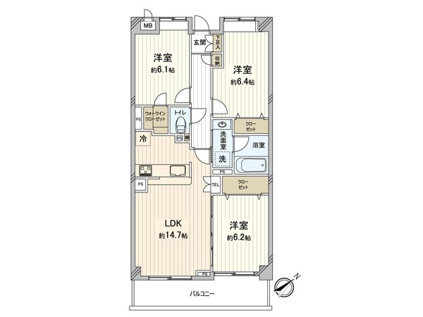 ガーデンハイツ藤が丘 間取図(平面図) ガーデンハイツ藤が丘 間取図(平面図)