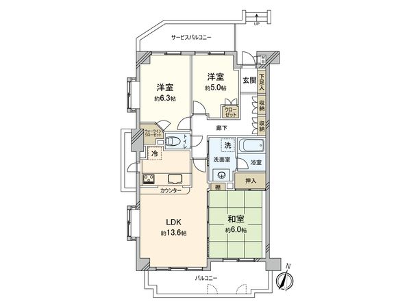 青葉台ヒルズ 間取図(平面図) 間取図(平面図)