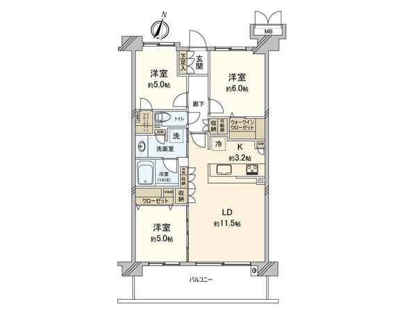 青葉台コートテラス 間取図(平面図) 間取図(平面図)