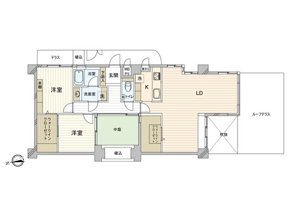 ワコーレ玉川学園 A-3号棟 間取図(平面図) 間取図(平面図)