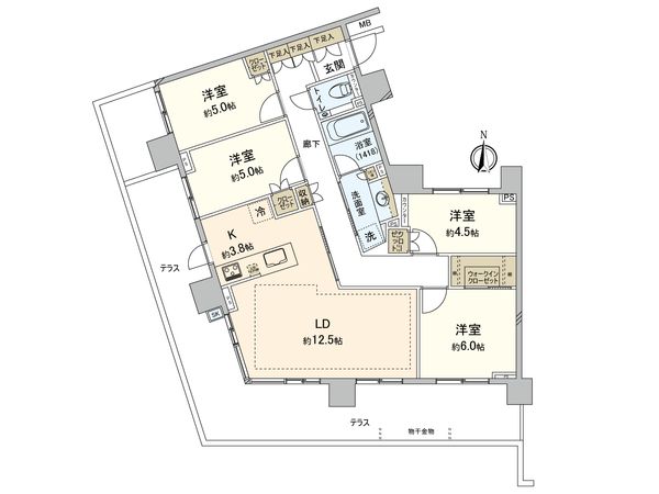 プロミライズ青葉台パークサイド 間取図(平面図) プロミライズ青葉台パークサイド 間取図(平面図)