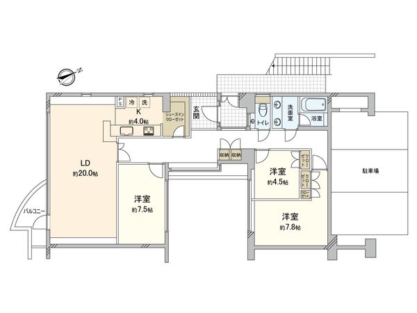 グランフォルム青葉台 4号棟 間取図(平面図)