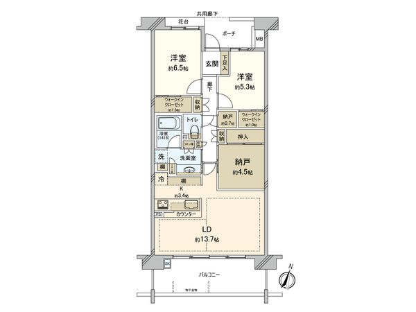 パークシティLaLa横浜 間取図(平面図) 間取図(平面図)