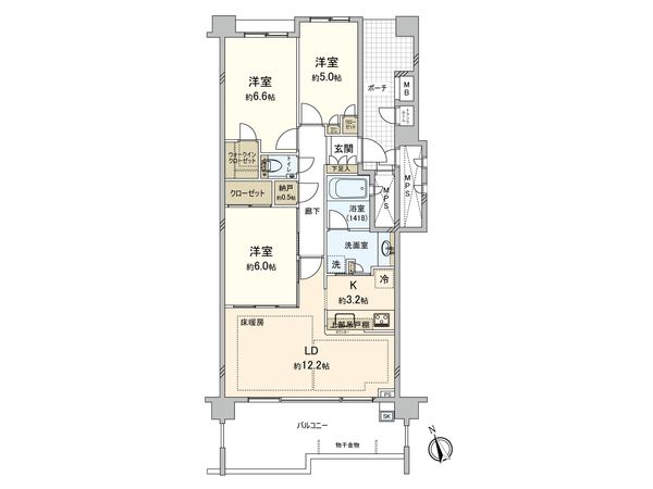 ブライシス青葉台 間取図(平面図)