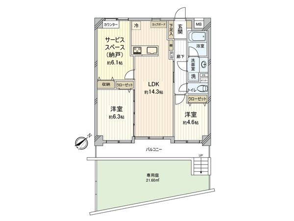 メディウス青葉台 間取図(平面図)