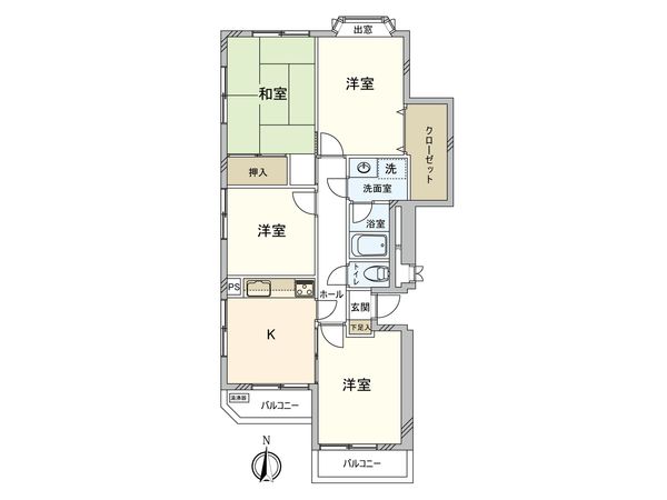 ライオンズマンション六ツ川第5 間取図(平面図) ライオンズマンション六ツ川第5 間取図(平面図)