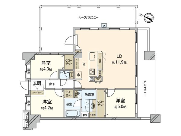メディウス藤が丘 間取図(平面図) メディウス藤が丘 間取図(平面図)