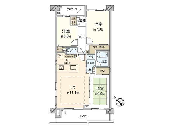 サンアリーナ横浜藤が丘 間取図(平面図)