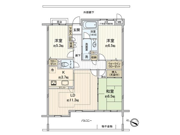 カームステージ青葉台 間取図(平面図) カームステージ青葉台 間取図(平面図)