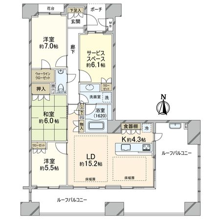 ネバーランド青葉台 間取図(平面図)