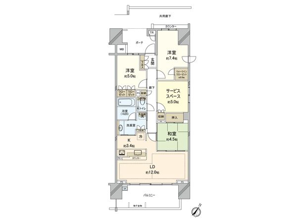 ドレッセ青葉台 間取図(平面図) ドレッセ青葉台 間取図(平面図)