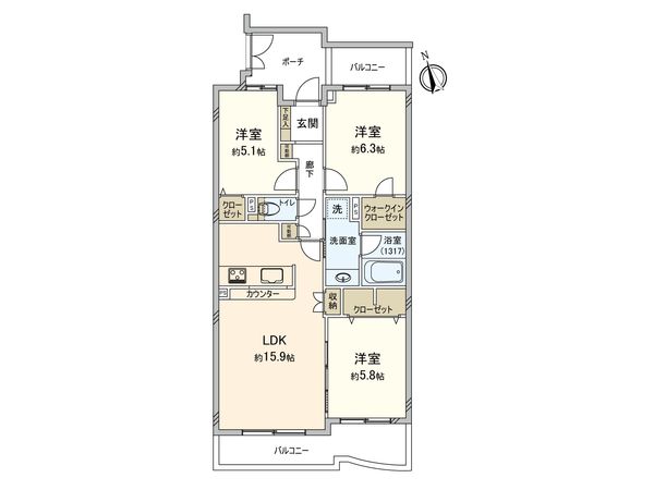 マグノーリエ青葉台 間取図(平面図) マグノーリエ青葉台 間取図(平面図)