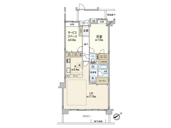 ベルス藤が丘 間取図(平面図)