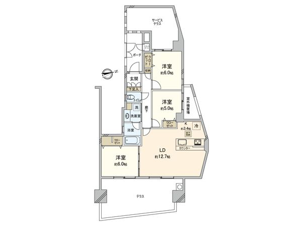 ガーデン青葉台 間取図(平面図)