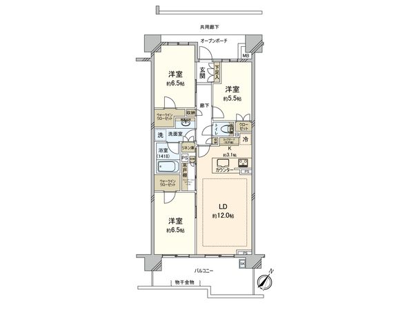 Brillia藤が丘 間取図(平面図) Brillia藤が丘 間取図(平面図)