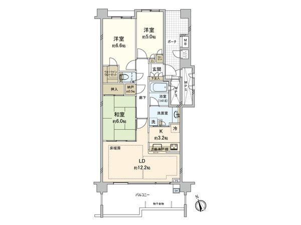 ブライシス青葉台 間取図(平面図) ブライシス青葉台 間取図(平面図)