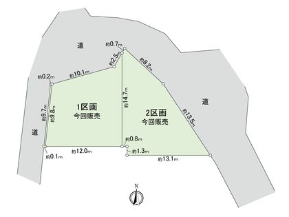 港北区篠原台町(土地) 区画図