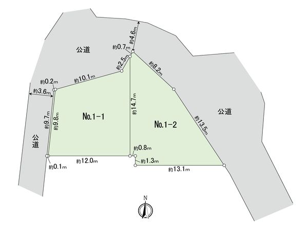 港北区篠原台町(土地) 区画図