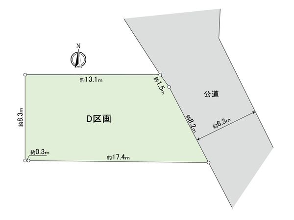 港北区篠原台町(土地) 区画図