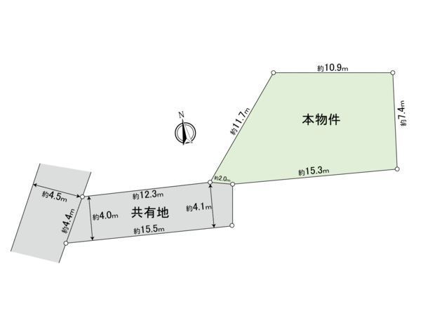 神奈川区松見町4丁目(土地) 地形図